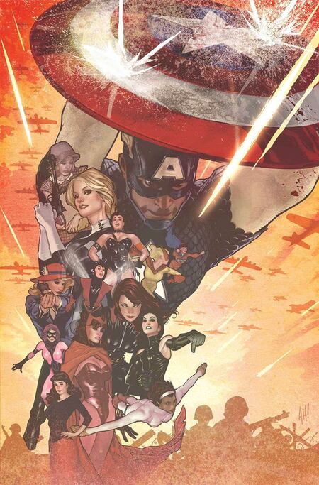 Uncanny Avengers Vol 3 #13 Cover B Incentive Adam Hughes Captain America 75th Anniversary Variant Cover (Civil War II Tie-In)