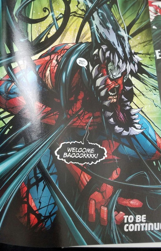 Venom Symbiote returns to Peter Parker COMICSHEATINGUP