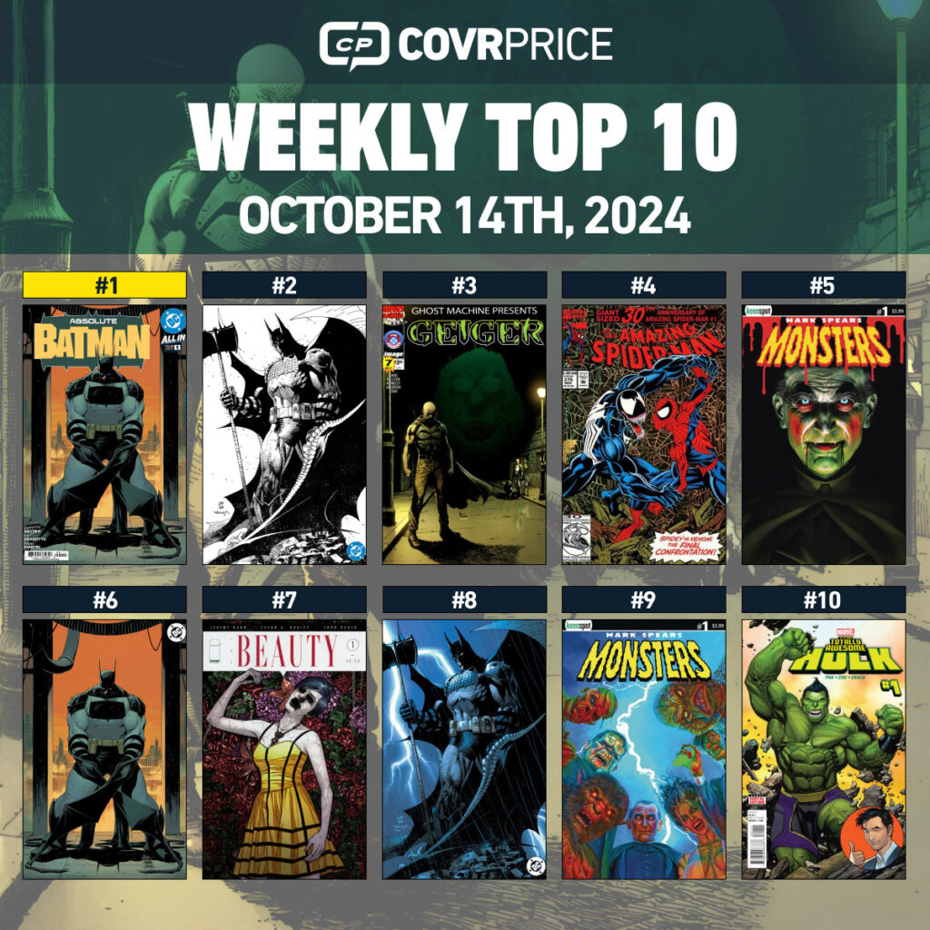 Top Ten for Week Ending 10/18/24 COMICSHEATINGUP