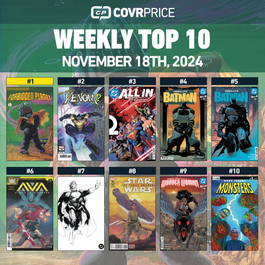 Top Ten for Week Ending 11/23/24 COMICSHEATINGUP